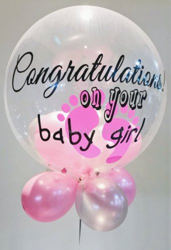 Customised Baby Feet Bubble Balloon