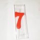 Red Number 7 Birthday Candle