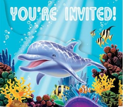 Ocean Party Invitation Card Singapore