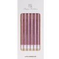 Slim Pink Chrome Birthday Candles Singapore