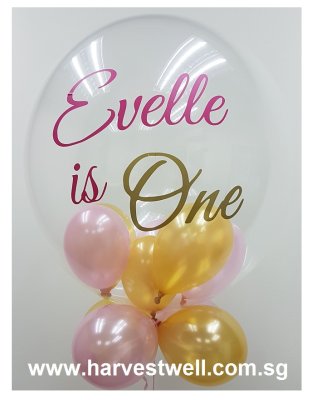Customised Name Age Bubble Balloon Singapore