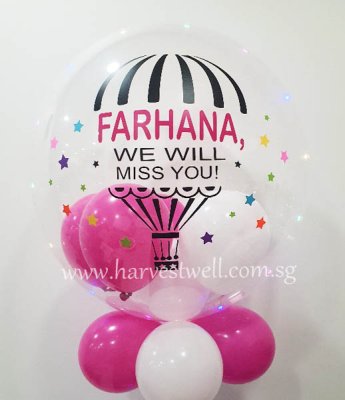 Customised Hot Air Balloon 3 Bubble Balloon Singapore