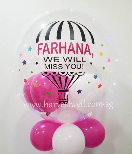 Customised Hot Air Balloon 3 Bubble Balloon