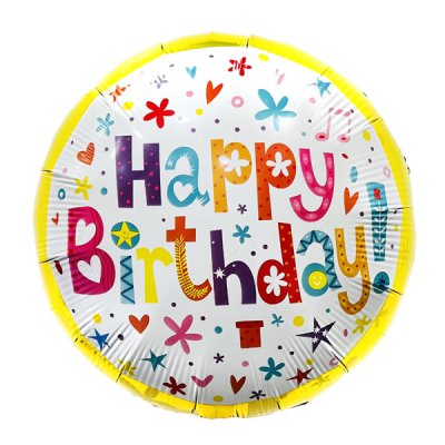 Happy Birthday Hip Mylar Balloon Singapore