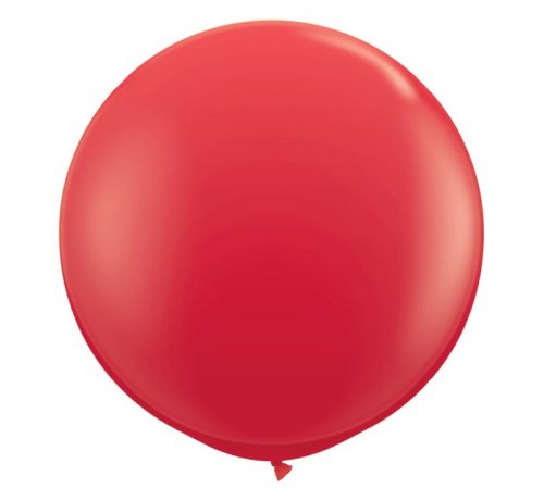 Red Jumbo Round Shape Helium Latex Balloon