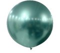 Chrome Green Jumbo Round Shape Helium Latex Balloon Singapore