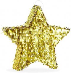 Gold Star Shape Pinata