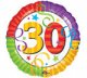 Happy 30th Birthday Mylar Balloon
