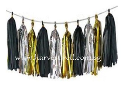 Black Themed Tassel Garland Singapore