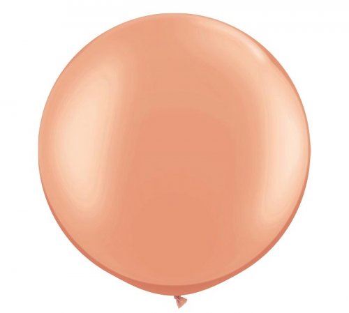 Metallic Rose Gold Jumbo Round Shape Helium Latex Balloon