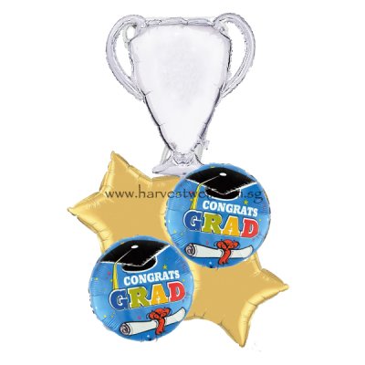 Trophy Congratulation Grad Balloon Promotion Package Singapore