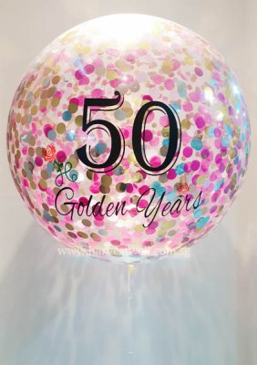 Personalised Anniversary Number Jumbo Helium Latex Balloon Singapore