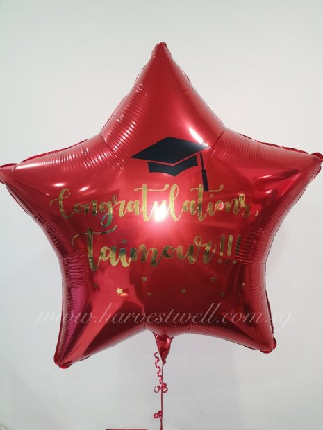 Customised Jumbo Star Foil Balloon Singapore