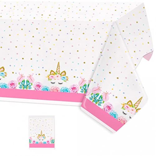 Unicorn Stripes Table Cloth