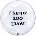 Personalised Happy 100 Days Baby Footprints Bubble Balloon Singapore