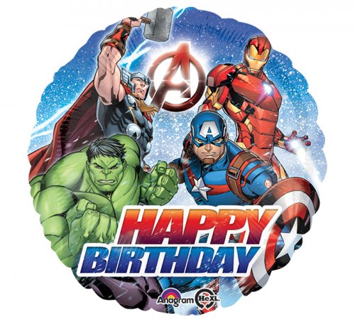 HBD Avengers Mylar Balloon