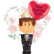 Personalize Wedding Groom's Love Balloon Gift