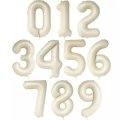 Megaloon Number Cream Foil Balloon Singapore