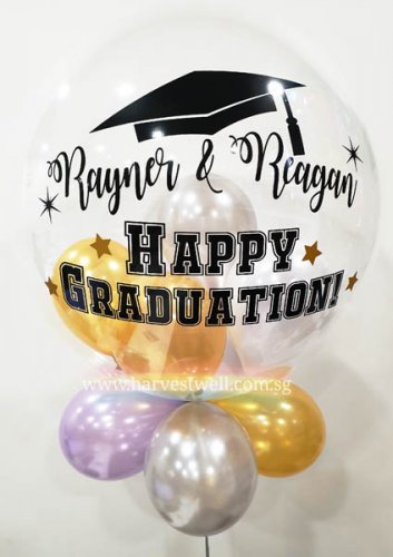 Customised Happy Graduation Bubble Balloon