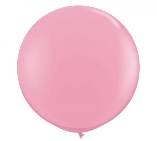 Pink Jumbo Round Shape Helium Latex Balloon
