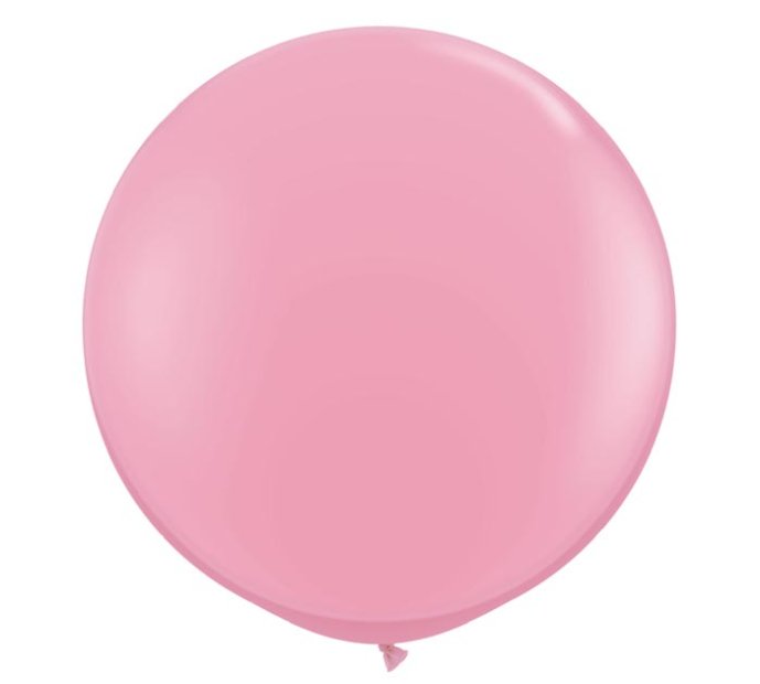 Pink Jumbo Round Shape Helium Latex Balloon Singapore