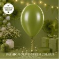 Olive Green Colour Helium Latex Balloon Singapore
