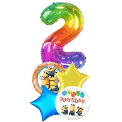 Despicable ME Minions Birthday Age Balloon Package Singapore