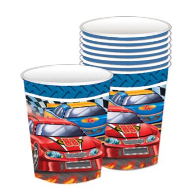 Racing Red Car Paper Cups Singapore