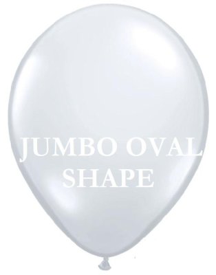 Transparent Jumbo Oval Shape Helium Latex Balloon Singapore