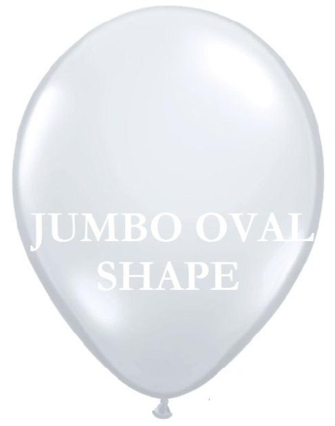 Transparent Jumbo Oval Shape Helium Latex Balloon Singapore