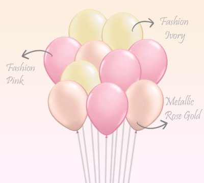 Sweetie Pie Pink Theme Helium Balloon Bundle Singapore