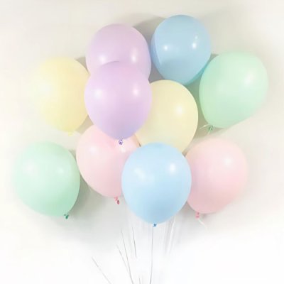 Assortment Pastel Macaron Helium Latex Balloon Singapore