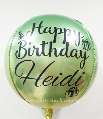 Green Yellow Customize ORBZ Balloon Singapore