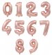 Megaloon Number Rose Gold Foil Balloon