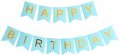 Blue Happy Birthday Jointed Banner