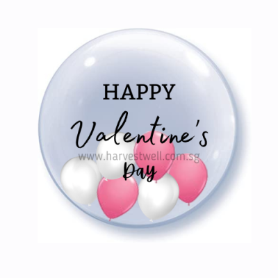 Happy Valentine's Day Bubble Balloon Singapore