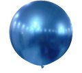 Chrome Blue Jumbo Round Shape Helium Latex Balloon Singapore