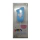 #1 Blue with White Heart Candle