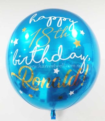 Customize Birthday Greeting Orbz Singapore