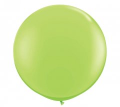 Lime Green Jumbo Round Shape Helium Latex Balloon