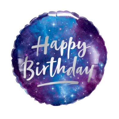 Happy Birthday Galaxy Mylar Balloon Singapore