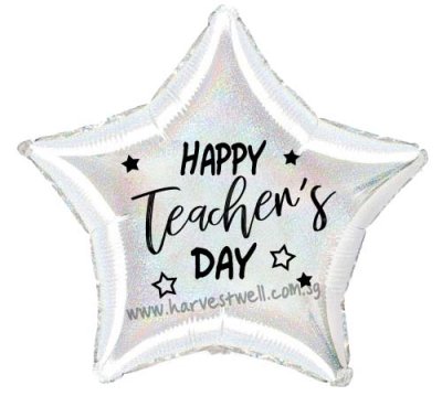 Customised Print Teacher's Day on Foil Balloon Singapore