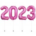 New Year 2023 Megaloon Pink Foil Balloon