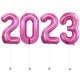 New Year 2023 Megaloon Pink Foil Balloon New Year 2023 Megaloon Pink Foil Balloon
