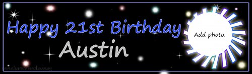 Happy Birthday! You're a Star (For Boy) Customized Banner