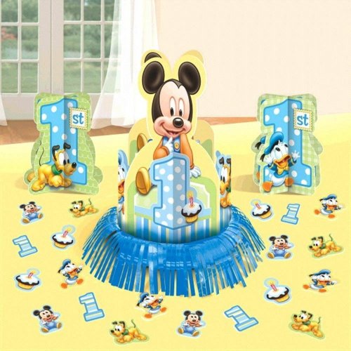 Mickey Mouse 1st Birthday Table Decoration Set