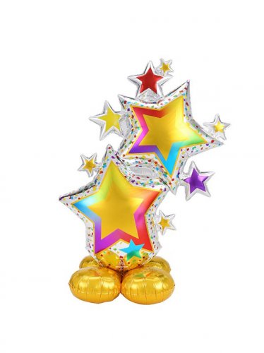 Colorful Star Cluster Airloonz Decoration Balloon Set