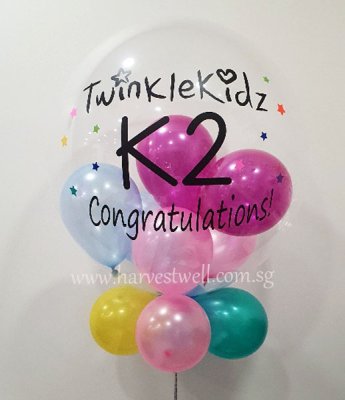 Customised Logo With Class Bubble Balloon Singapore