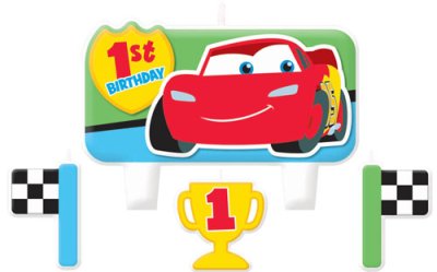 Disney Car 1st Champion Birthday Candle Set Singapore
