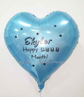 Custom Print Happy Full Month Customized Balloon Singapore